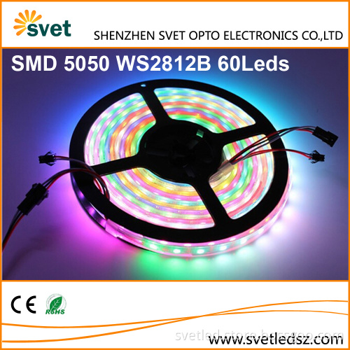 Digital Addressable RGB Led 5050 WS2812B Protocol Smart Led Strip Pixel DC5V 60Leds